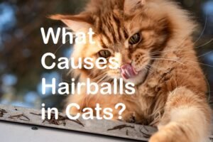 Maine Coon Cat can sometimes have hairball blockages